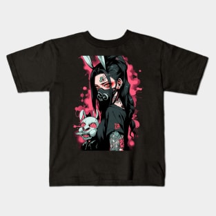 Bunny girl senpai Ninja Gas Mask Kids T-Shirt